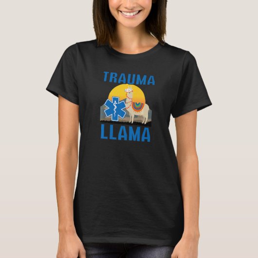 T-shirt Trauma Llama Anniversaire Hommes Femmes Enfants EM (Devant)