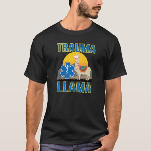 T-shirt Trauma Llama Anniversaire Hommes Femmes Enfants EM (Devant)