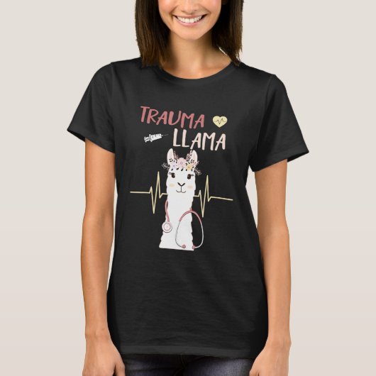 T-shirt Trauma Llama Infirmière Emt Parade Infirmière Alpa (Devant)