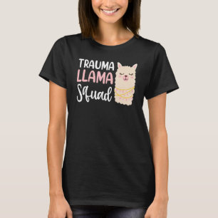 T-shirt Trauma Llama Squad Llama Costume femme adulte Para