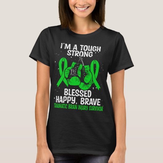 T-shirt Traumatic Brain Injury Awareness TBI Survivor (Devant)