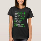 T-shirt Traumatic Brain Injury Survivor Beat Hope TBI Warr (Devant)