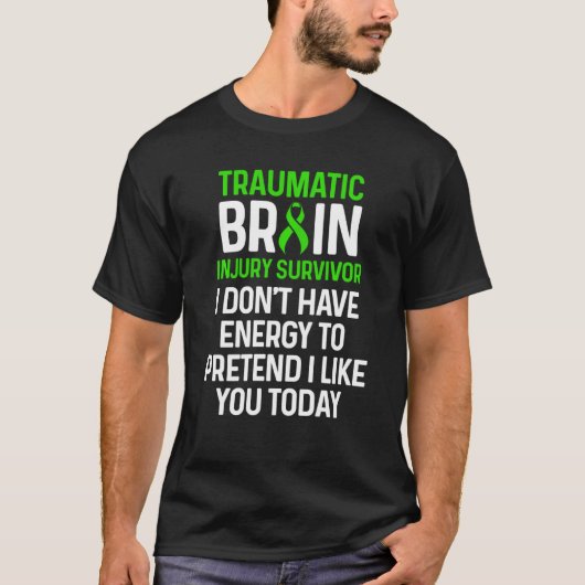 T-shirt Traumatic Brain Injury Survivor Energy Tbi Warrior (Devant)