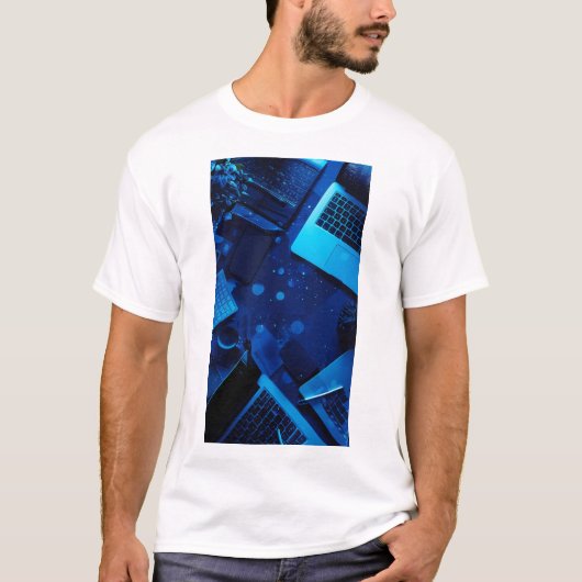 T-shirt Travail à partir de n'importe où Freelancer Comput (Devant)
