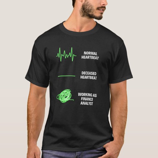 T-shirt Travail commercial d'analyste financier (Devant)