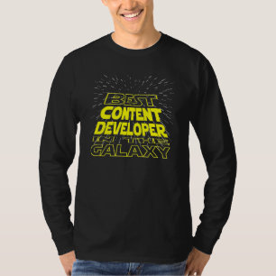 T-shirt Travail Cool Galaxy du développeur de contenu