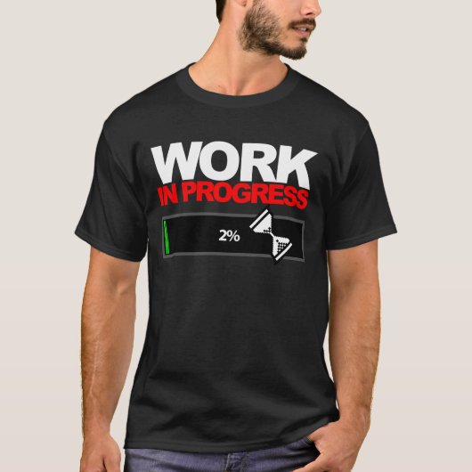T-shirt travail dans les programmes (Devant)