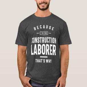 T-shirt Travail de construction profession Anniversaire
