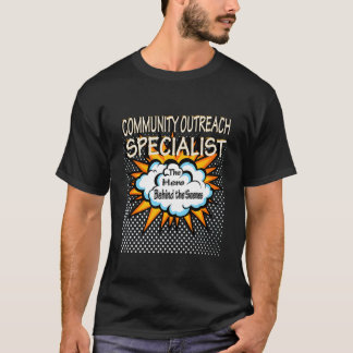 T-shirt Travail de héros de spécialiste de la sensibilisat