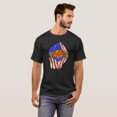 T-shirt Travail de héros d'interprète de langue des super  (Devant entier)