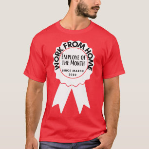T-shirt Travail De L'Employé À Domicile Du Mois