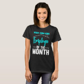T-shirt Travail De L'Employé À Domicile Du Mois 2 (Devant entier)