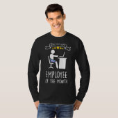T-shirt Travail De L'Employé À Domicile Du Mois Bureau À D (Devant entier)