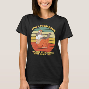 T-shirt Travail De L'Employé À Domicile Du Mois Depuis Le