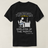 T-shirt Travail de l'employé du mois depuis mars (Design devant)
