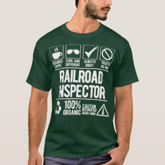 T-shirt Travail de l'inspecteur ferroviaire