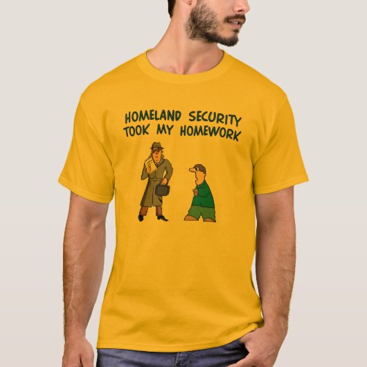 T-shirt Travail de sécurité de patrie (Devant)