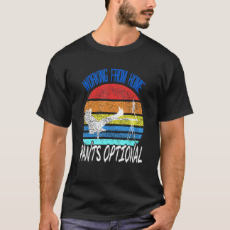 T-shirt Travail depuis des conceptions rétro de pantalons