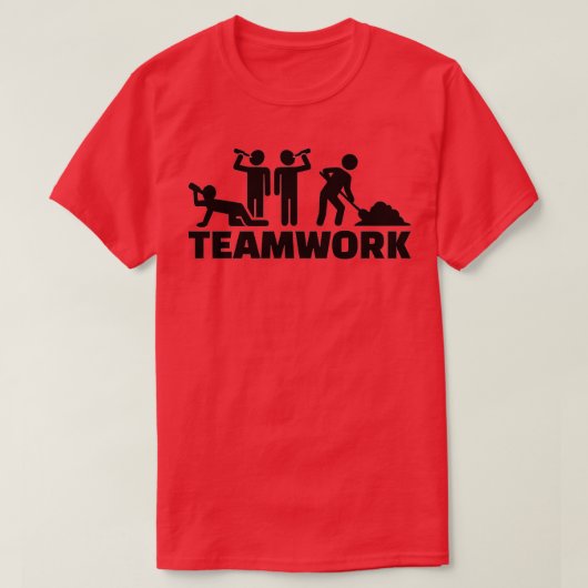 T-shirt Travail d'équipe (Design devant)