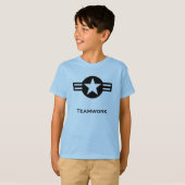 T-shirt Travail d'équipe USA (Devant entier)