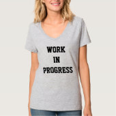 T-shirt Travail en cours paisible - (Devant)