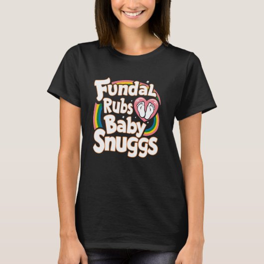 T-shirt Travail Et Livraison L&D Fundal Rubs Baby Snuggs (Devant)