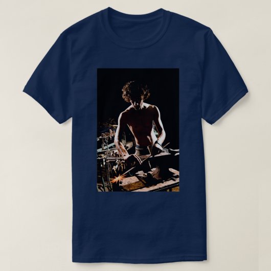 T-shirt Travail manuel de style ancien forgeron T (Design devant)