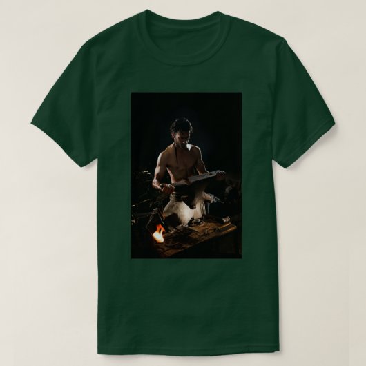T-shirt Travail manuel de style ancien forgeron T 2 (Design devant)