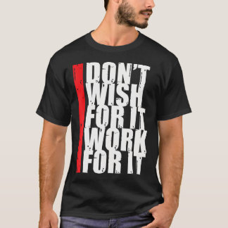 T-shirt Travail Motivation Plus Harder Fitness Gym Entrepr