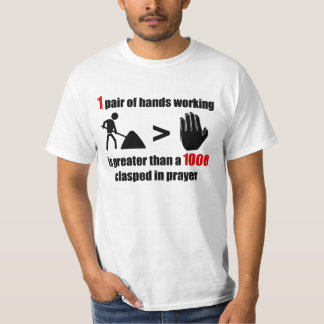T-shirt Travail > prière - hommes