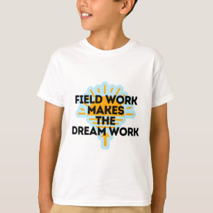 T-shirt travail sur le terrain de biologiste