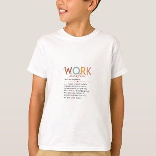 T-shirt Travail vintage Bestie Définition Enseignants Infi