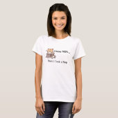 T-shirt « Travaille dur, fais une sieste encore plus dur » (Devant entier)