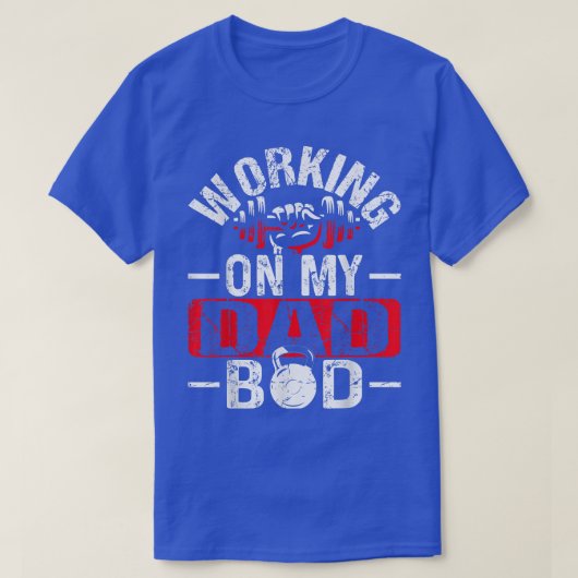 T-shirt Travailler Avec Mon Père Bod Drôle Dire Gym Pour P (Design devant)