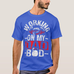 T-shirt Travailler Avec Mon Père Bod Drôle Dire Gym Pour P