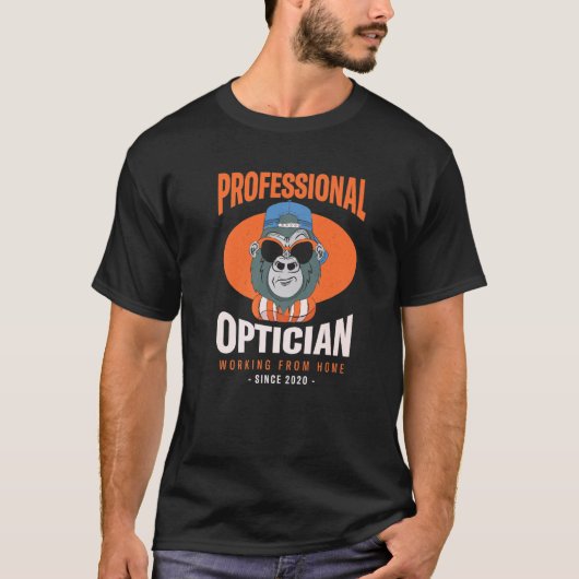 T-shirt Travailler de la maison Optométriste Optique Optom (Devant)