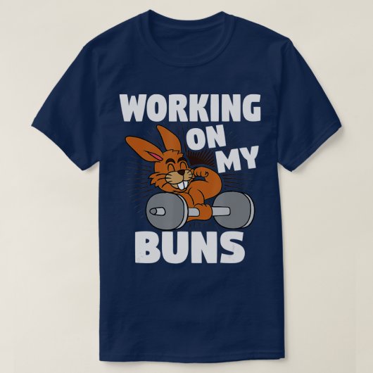 T-shirt Travailler Sur Mes Buns Bunny De Pâques Salle De F (Design devant)