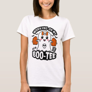 T-shirt Travailler Sur Mon Boo Tee Halloween Dead Lift Gy