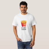 T-shirt Travaillera pour Bitcoin (Blanc) (Devant entier)