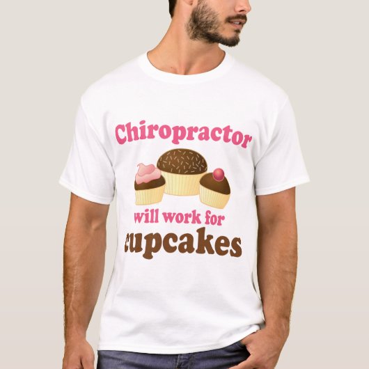 T-shirt Travaillera pour le chiroprakteur de petits (Devant)