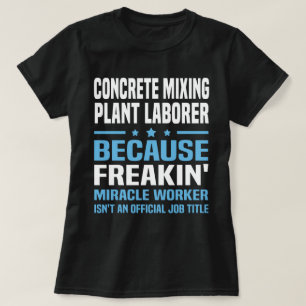 T-shirt Travailleur concret de centrale de malaxage