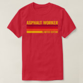 T-shirt Travailleur d'asphalte (Design devant)