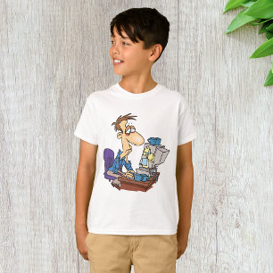 T-shirt Travailleur de bureau surmené Employé fatigué drôl