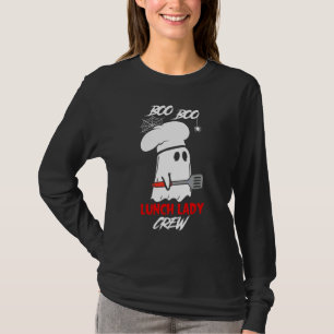 T-shirt Travailleur de cafétéria Halloween Boo Fantôme Che