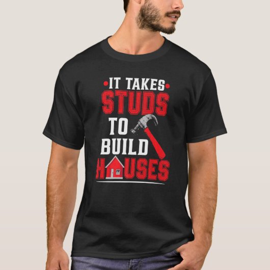 T-shirt Travailleur de construction du chantier (Devant)