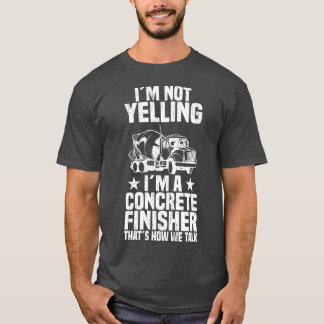 T-shirt Travailleur de la construction de finisseur de bét