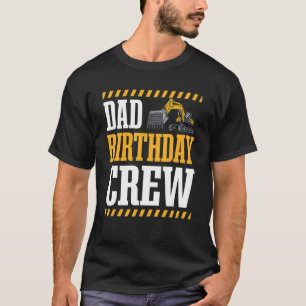 T-shirt Travailleur de la construction Papa Fête d'anniver