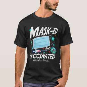 T-shirt Travailleur de la santé vacciné Mask Ed 2022 Fête