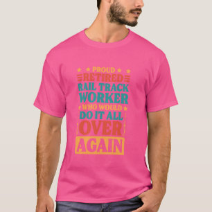 T-shirt Travailleur de la voie ferrée retraité pour la voi