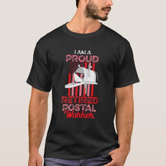 T-shirt Travailleur de poste retraité Mailman Retraite (Devant)